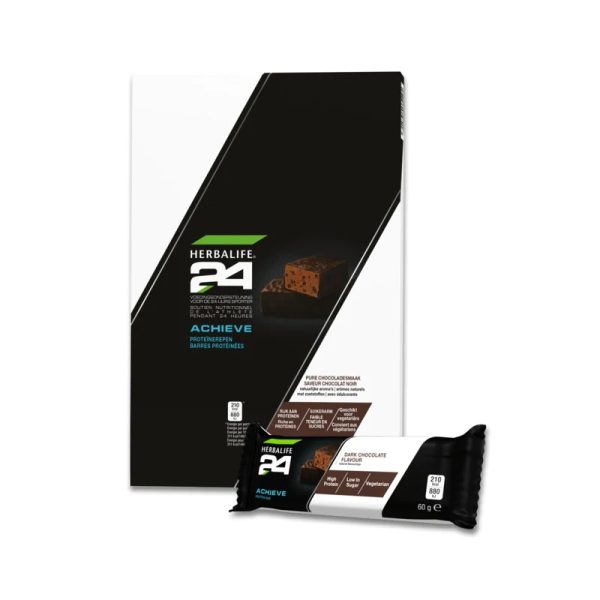 Barres protéinées Achieve H24 Chocolat noir 6 barres de 60g chacune